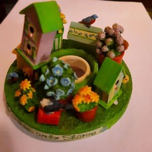 Old Virginia Candle Topper/]Gardens are for sharing.